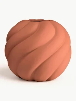 Handbemalte Keramik-Vase Twist Ball, H 20 cm