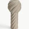 Handbemalte Keramik-Vase Twist Pillar, H 34 cm
