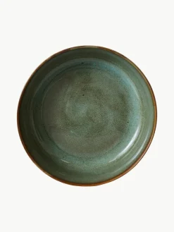 Handbemalte Schüssel 70's mit reaktiver Glasur