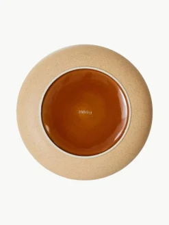 Handbemalte Schüssel 70's mit reaktiver Glasur