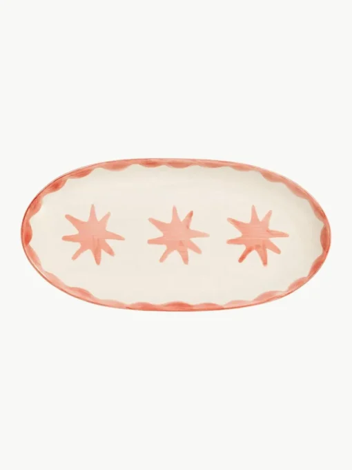 Handbemalte Servierplatte Radiant Star