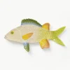 Handbemalte Servierplatte Fish aus Dolomit