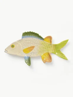 Handbemalte Servierplatte Fish aus Dolomit