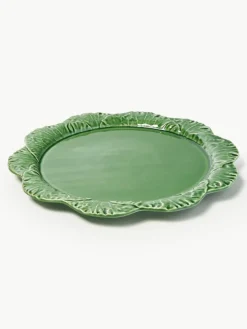 Handbemalte Servierplatte Cabbage mit Abdeckung