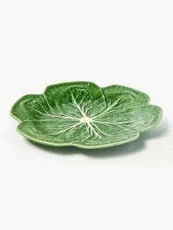 Handbemalte Speiseteller Cabbage, 4 Stück