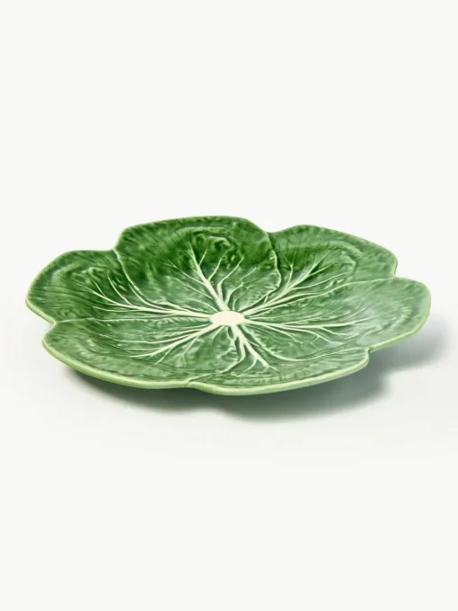 Handbemalte Speiseteller Cabbage, 4 Stück