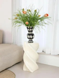 Handbemalte Vase Rhombic, H 30 cm