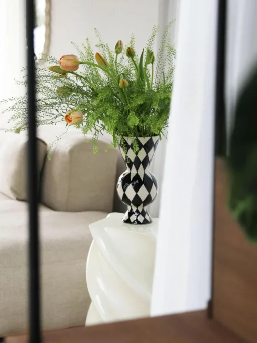 Handbemalte Vase Rhombic, H 30 cm