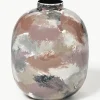 Handbemalte Vase Thyra, H 31 cm