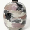 Handbemalte Vase Thyra, H 50 cm