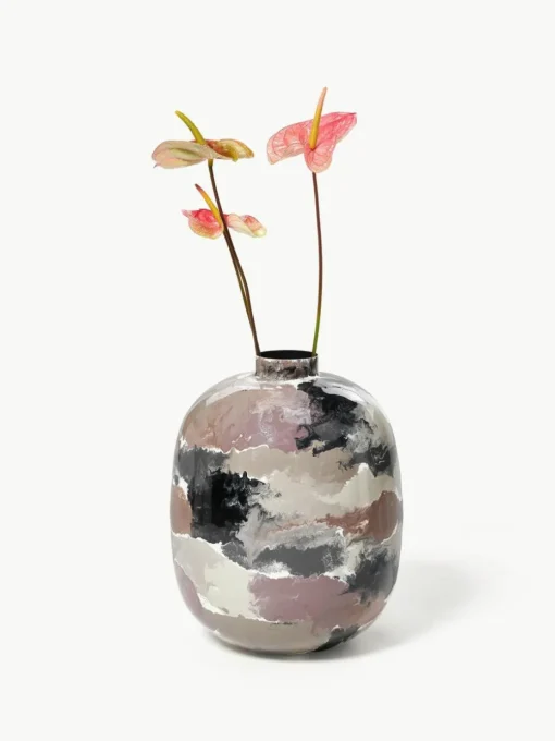 Handbemalte Vase Thyra, H 50 cm