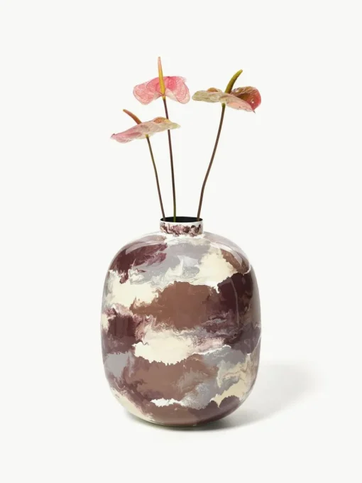 Handbemalte Vase Thyra, H 50 cm