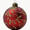 Handbemalte Weihnachtskugeln Flori, 4 Stück