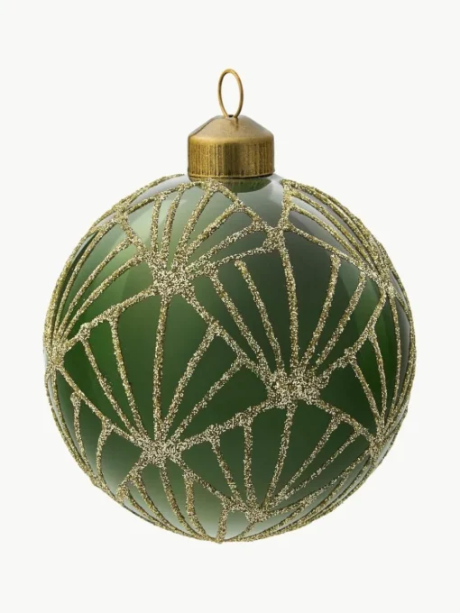 Handbemalte Weihnachtskugeln Bely, 4 Stück