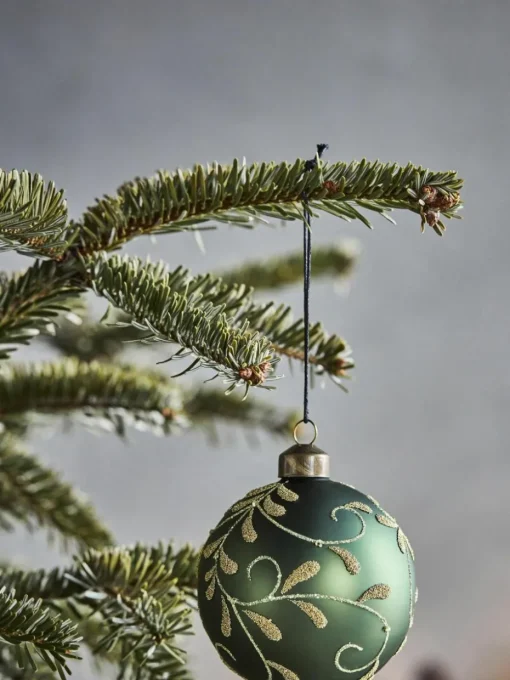 Handbemalte Weihnachtskugeln Flori, 4 Stück