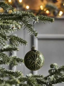 Handbemalte Weihnachtskugeln Bely, 4 Stück