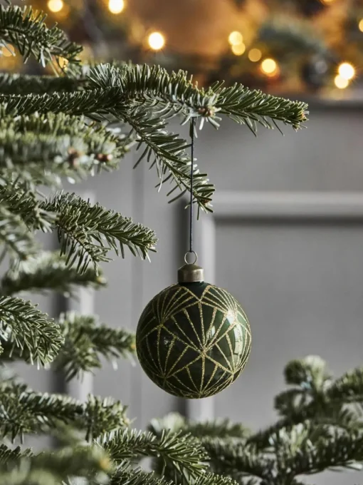 Handbemalte Weihnachtskugeln Bely, 4 Stück