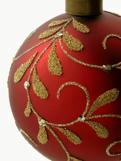 Handbemalte Weihnachtskugeln Flori, 4 Stück