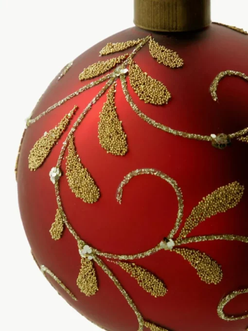 Handbemalte Weihnachtskugeln Flori, 4 Stück