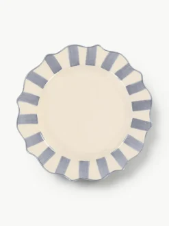 Handbemalter Frühstücksteller Lilac Scalloped