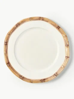 Handbemalter Frühstücksteller Bamboo