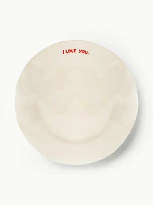 Handbemalter Frühstücksteller I Love You