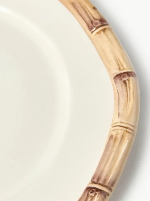 Handbemalter Frühstücksteller Bamboo