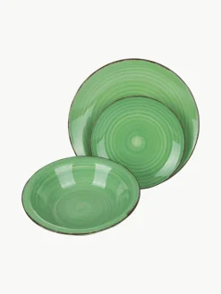 Handbemaltes Geschirr-Set Baita, 6 Personen (18-tlg.)
