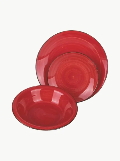 Handbemaltes Geschirr-Set Baita, 6 Personen (18-tlg.)