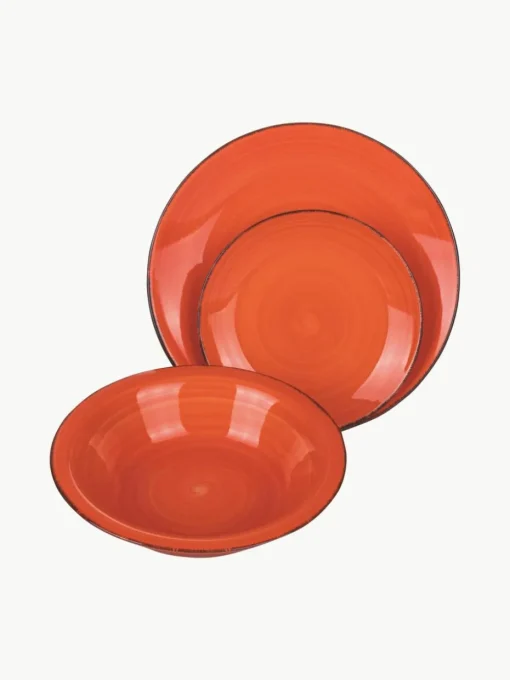 Handbemaltes Geschirr-Set Baita, 6 Personen (18-tlg.)