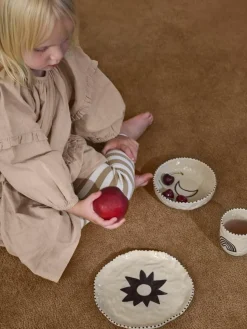 Handbemaltes Kindergeschirrset Naive, 3-tlg.