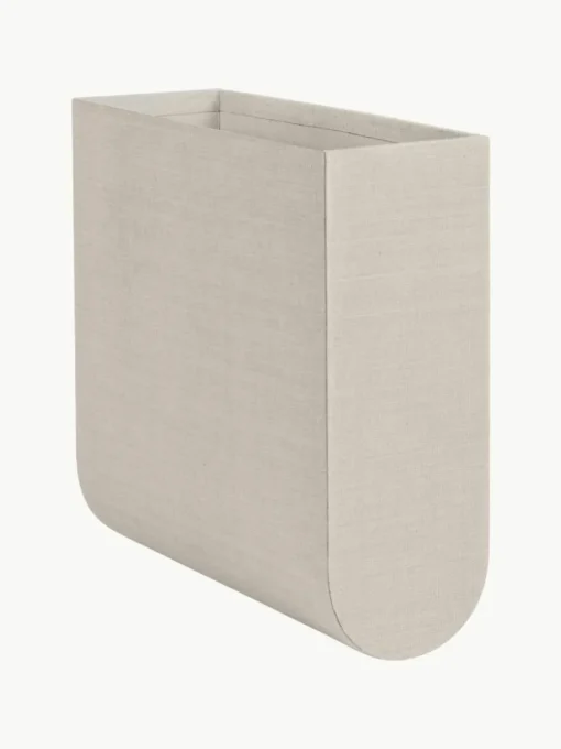 Handgefertigte Aufbewahrungsbox Curved, B 12 cm