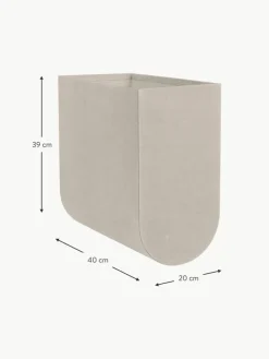 Handgefertigte Aufbewahrungsbox Curved, B 20 cm