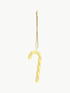 Handgefertigte Baumanhänger Candy Cane, 3er-Set