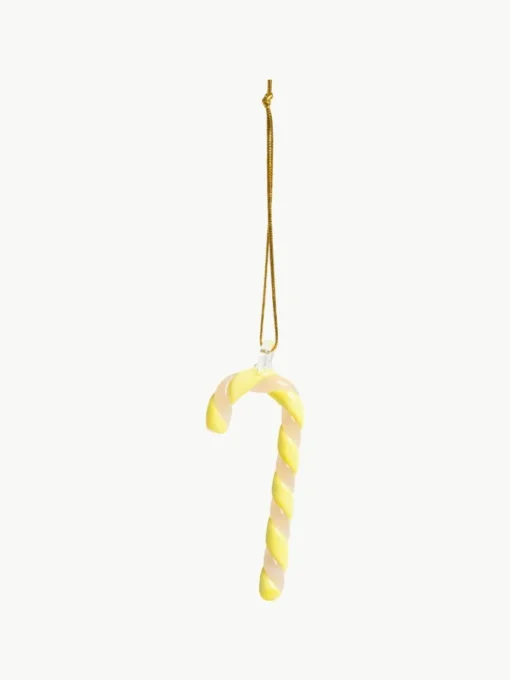 Handgefertigte Baumanhänger Candy Cane, 3er-Set