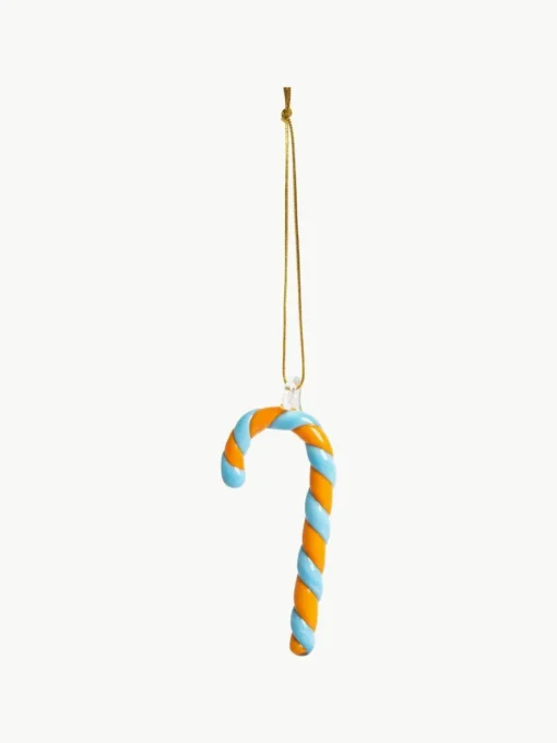 Handgefertigte Baumanhänger Candy Cane, 3er-Set