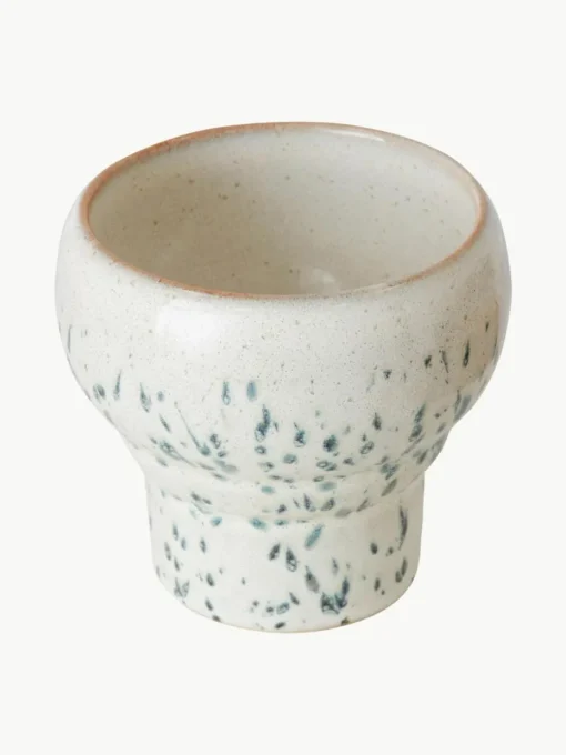 Handgefertigte Becher 70's aus Steinzeug, 2er-Set