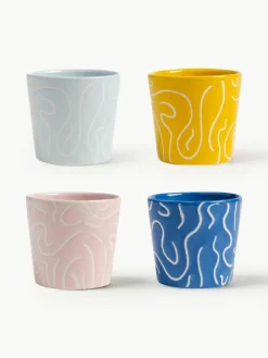 Handgefertigte Becher Soba, 4er-Set