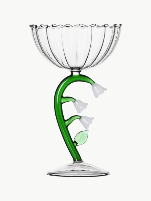 Handgefertigte Champagnerschale Botanica