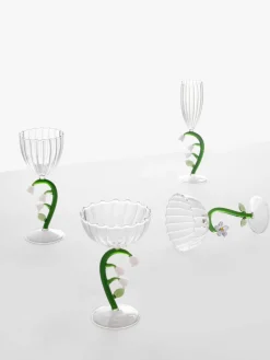 Handgefertigte Champagnerschale Botanica
