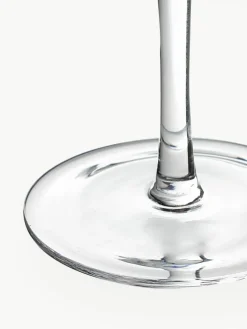 Handgefertigte Champagnerschalen Cami mit Rillenstruktur, 4 Stück