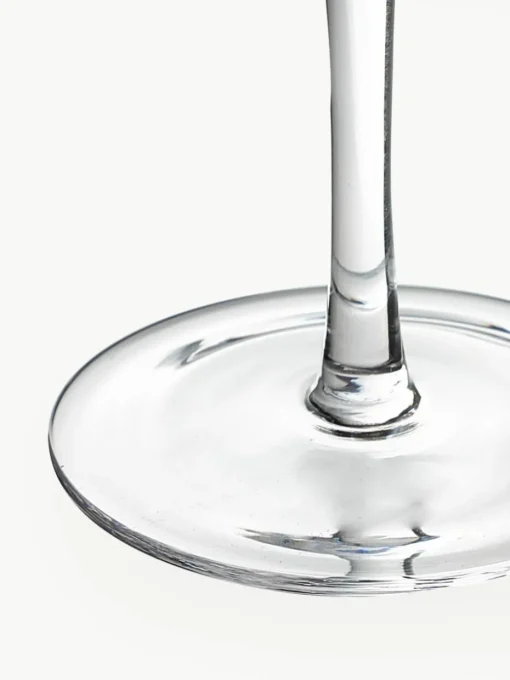Handgefertigte Champagnerschalen Cami mit Rillenstruktur, 4 Stück