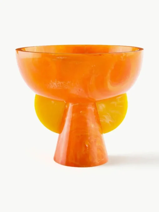 Handgefertigte Deko-Schale Mustique mit Marmor-Optik