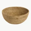 Handgefertigte Deko-Schale Güle aus Rattan