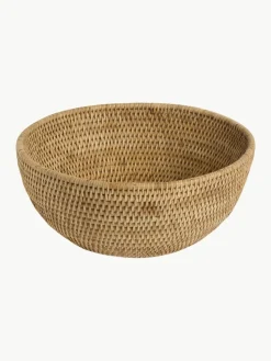 Handgefertigte Deko-Schale Güle aus Rattan