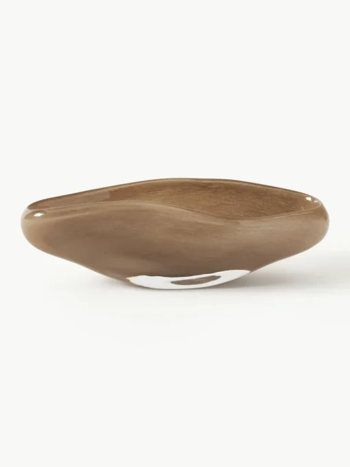 Handgefertigte Deko-Schale Ashley aus Glas