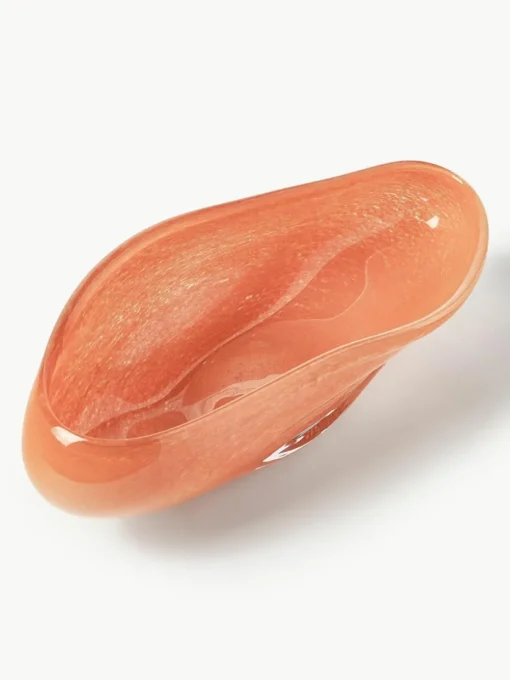 Handgefertigte Deko-Schale Ashley aus Glas