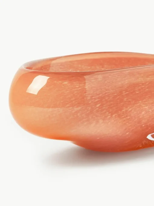 Handgefertigte Deko-Schale Ashley aus Glas