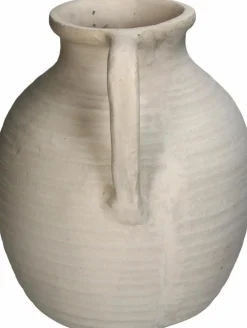 Handgefertigte Deko-Vase Raw aus Papiermaché, H 26 cm