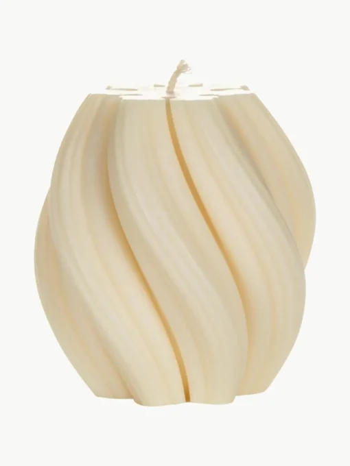 Handgefertigte Design-Kerze Florence, H 9 cm